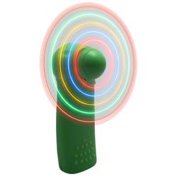 Eforcity Mini Portable LED Techno Fan, Green - by Eforcity