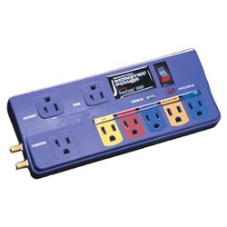 Monster Cable PowerCenter 8 Outlets AV 800 Surge Suppressor - Receptacles: 8 x NEMA 5-15R - 1295J