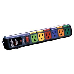 Monster Cable PowerProtect 6 Outlet AV 600 Surge Suppressor - Receptacles: 6 - 555J