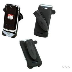 Cellet Motorola KRZR K1M Black Rubberized Elite Holster Belt Clip