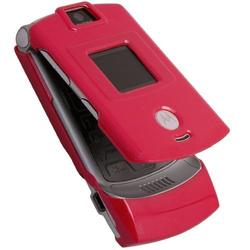Eforcity Motorola V3 / V3c / Value Combo Pack - Deep Pink Clip on Case, Travel / Home/ Wall Charger, Car / Au