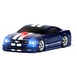 Road Mice Mustang (Blue White Stripes) Wireless Cordless USB Optical Laser Mouse
