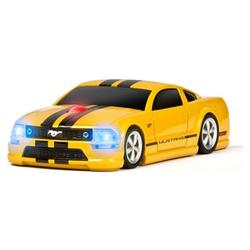 Road Mice Mustang (Yellow Black Stripes) Wireless Cordless USB Optical Laser Mouse