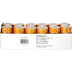 Ultralast NABC UltraLast UL12CB Size C Alkaline General Purpose Battery - Alkaline - 1.5V DC - General Purpose Battery