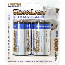 Ultralast NABC UltraLast UL2D Size D General Purpose Battery - Nickel-Metal Hydride (NiMH) - 1.2V DC - General Purpose Battery