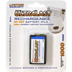 Ultralast NABC UltraLast UL9V Nickel-Metal Hydride General Purpose Battery - Nickel-Metal Hydride (NiMH) - 9V DC - General Purpose Battery