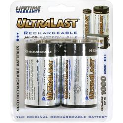 Ultralast NABC UltraLast ULN2D D Size General Purpose Battery - Nickel-Cadmium (NiCd) - 1.2V DC - General Purpose Battery