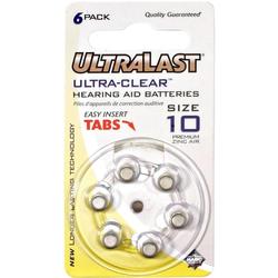 Ultralast NABC Zinc Air Size 10 Hearing Aid Battery - Zinc Air - 1.4V DC - Hearing Aid Battery