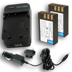 Accessory Power NIKON EN-EL9 Equivalent Charger & Battery 2-Pack Combo for OEM MH-23 / Nikon D60 / D40