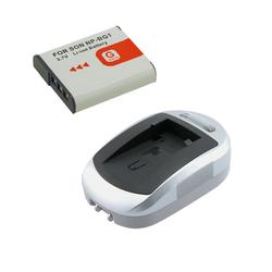 Eforcity NP-BG1 BATTERY / Home Travel Wall Charger FOR SONY Cybershot DSC-W70 W100