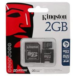 IGM Nintendo Wii 2GB Micro SD Memory Card+SD Adapter From Kingston