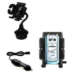 Gomadic Nokia 6205 Auto Cup Holder with Car Charger - Uses TipExchange