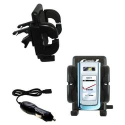 Gomadic Nokia 6205 Auto Vent Holder with Car Charger - Uses TipExchange