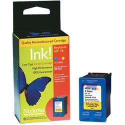 Nukote Nu-kote No. 28 Tri-color Ink Cartridge For HP Deskjet 3320 and 3550 Printers - 190 Pages - Cyan, Magenta, Yellow