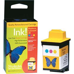 Nukote Nu-kote Tri-color Ink Cartridge For Lexmark Z42, Z52 and Z82 Color Jet Printers - 275 Pages - Cyan, Magenta, Yellow