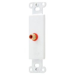 OEM Systems 1 Socket Coax Insert - White