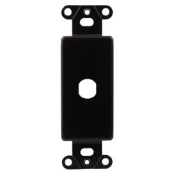 OEM Systems 1 Socket Decorator-Style Insert - Black