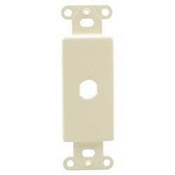 OEM Systems 1 Socket Decorator-Style Insert - Ivory