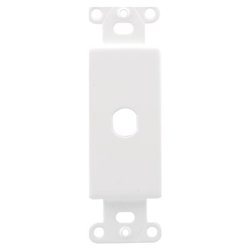 OEM Systems 1 Socket Decorator-Style Insert - White