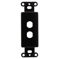 OEM Systems 2 Socket Decorator-Style Insert - Black