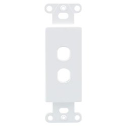 OEM Systems 2 Socket Decorator-Style Insert - White