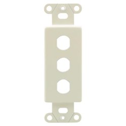 OEM Systems 3 Socket Decorator-Style Insert - Ivory
