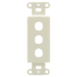 OEM Systems 3 Socket Decorator-Style Insert - Ivory