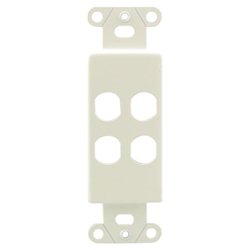 OEM Systems 4 Socket Decorator-Style Insert - Ivory