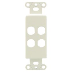 OEM Systems 4 Socket Decorator-Style Insert - Ivory