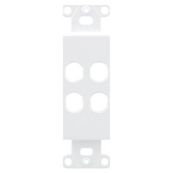 OEM Systems 4 Socket Decorator-Style Insert - White