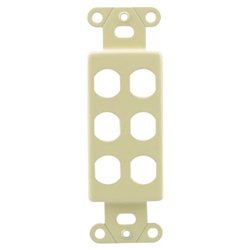 OEM Systems 6 Socket Decorator-Style Insert - Almond