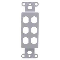 OEM Systems 6 Socket Decorator-Style Insert - Gray