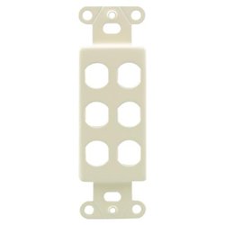 OEM Systems 6 Socket Decorator-Style Insert - Ivory