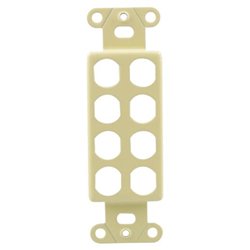 OEM Systems 8 Socket Decorator-Style Insert - Almond