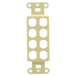 OEM Systems 8 Socket Decorator-Style Insert - Almond