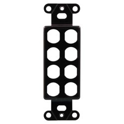 OEM Systems 8 Socket Decorator-Style Insert - Black