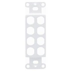 OEM Systems 8 Socket Decorator-Style Insert - White