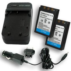 Accessory Power OLYMPUS LI-10B / LI-12B Equivalent Charger & Battery 2PK for Select Stlyus D / C Series Cameras