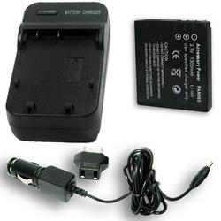 Accessory Power PANASONIC CGA-S005 / CGA-S005A / 1B Equivalent DE-A11 Charger & Battery Combo for Lumix Cameras