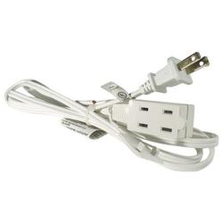 PPP PCC24706 6-ft Electrical Cord - White