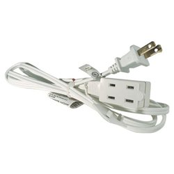 PPP PCC24709 9-ft Electrical Cord - White