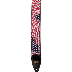 LM GUITAR PS24AF American Flag Design Slider Style Guitar Strap