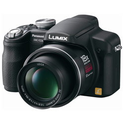 PANASONIC CAMCORDERS Panasonic DMC-FZ28K Lumix 10 Megapixel Digital Camera with 27mm LEICA DC VARIO-ELMARIT Lens, 18x Optical Zoom and Intelligent Auto Mode - Black