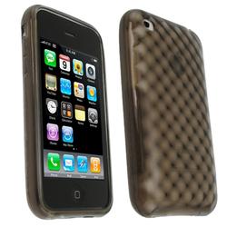 Eforcity Patterned Rubber Case for Apple 3G iPhone, Clear Smoke by Eforcity
