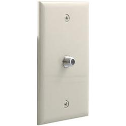 Steren Petra Coax Faceplate - Coaxial - Ivory