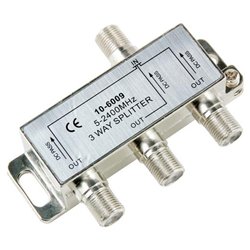 Petra PET10-6009 Satellite Signal Splitter - 3-way - 2150MHz - Satellite Splitter