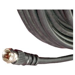 Petra RG59 Cable - F-connector - F-connector - 100ft - Black