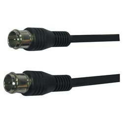 Petra Video Cable - 1 x F-connector - 1 x F-connector - 3ft - Black (SEI#PP205-110BK)