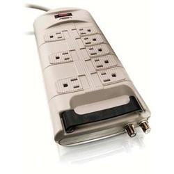 Philips 8 Outlet Surge Suppressor - Receptacles: 8 - 2160J