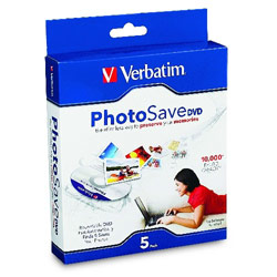 VERBATIM CORPORATION PhotoSave DVD - 5pk Slim Case